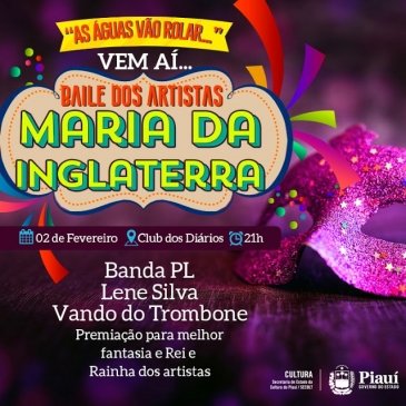 Baile dos Artistas acontece nesta sexta no Club dos Diários