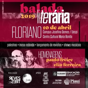 Balada Literária acontece em Floriano: nesta quarta (10/04)