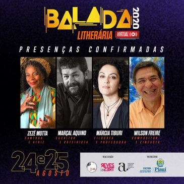 Balada Literária acontece online e tem como homenageados a escritora Geni Guimarães e o cineasta Douglas Machado