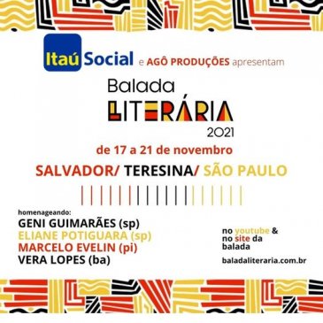Balada Literária 2021 segue até domingo (21)