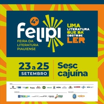 Literatura, música, teatro e educação.<br />
23, 24 e 25 de setembro, no Sesc Cajuína, em Teresina (PI)