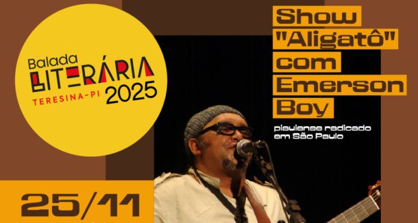 Dias 24 e 25/11, no Memorial Esperança Garcia, com entrada livre